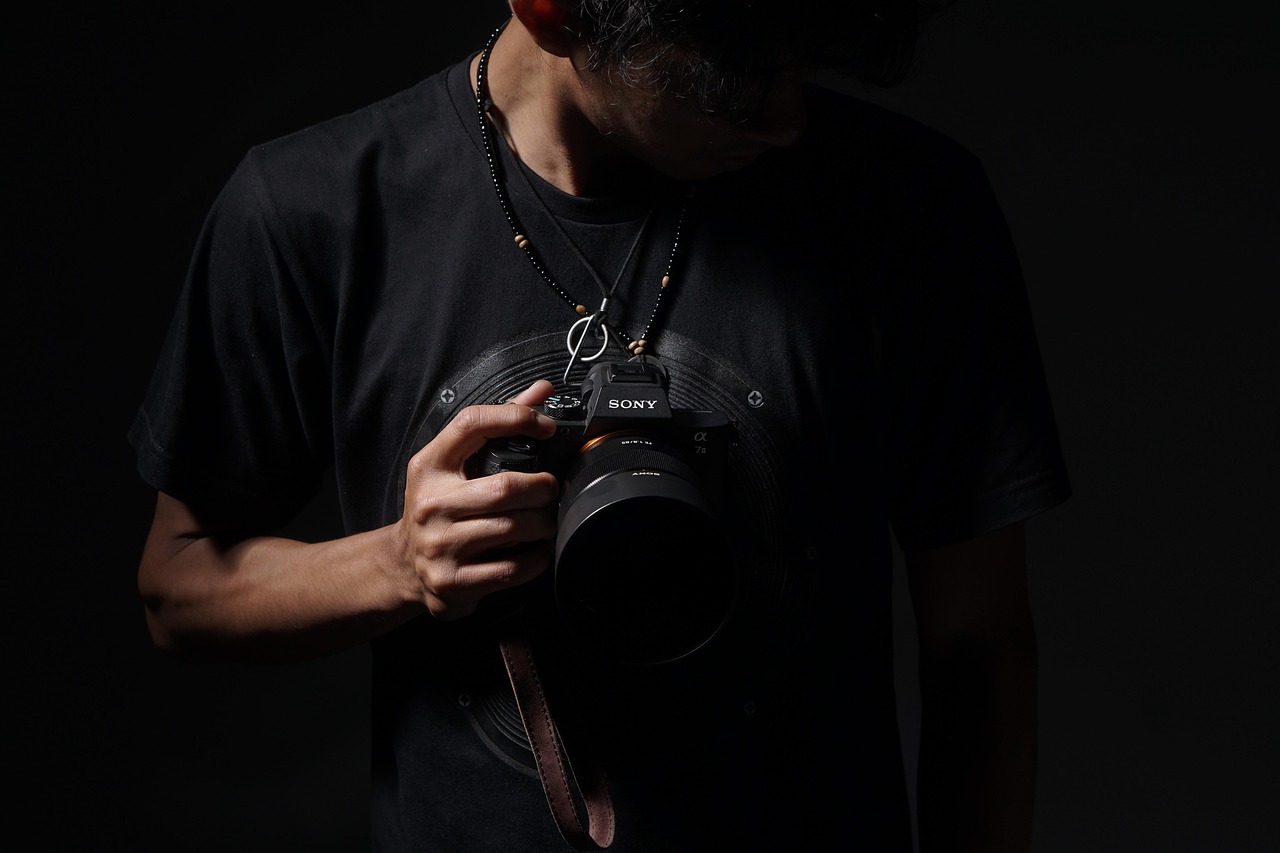 Fotógrafo com câmera